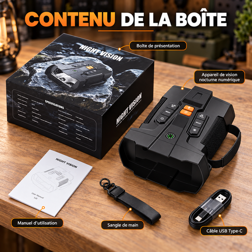 Appareil de Vision Nocturne Numérique HD — Écran 4,5"