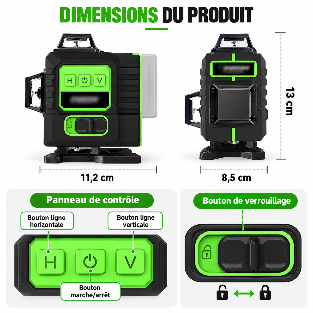 Niveau laser 4D professionnel (16 lignes)