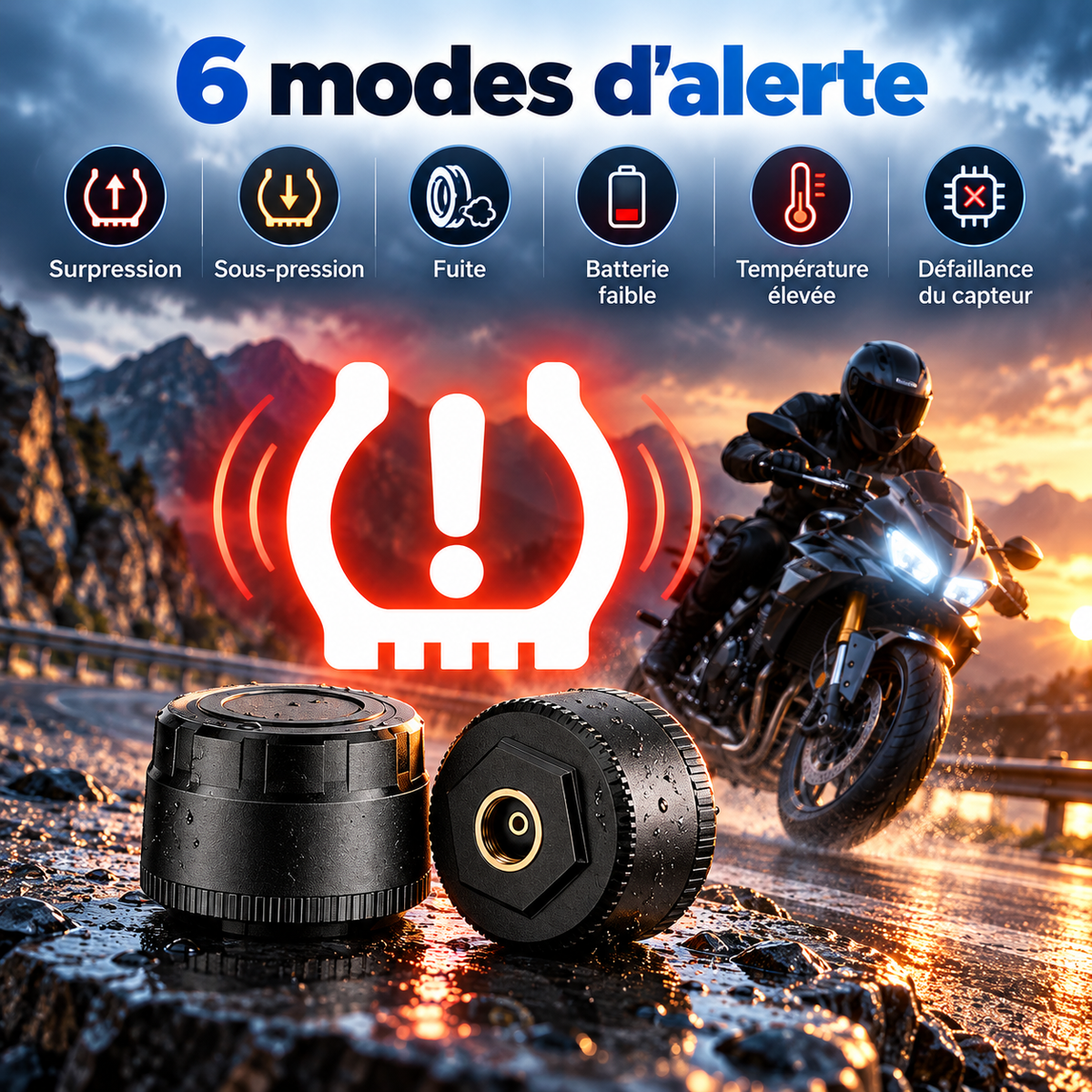 Système de pression des pneus TPMS Bluetooth