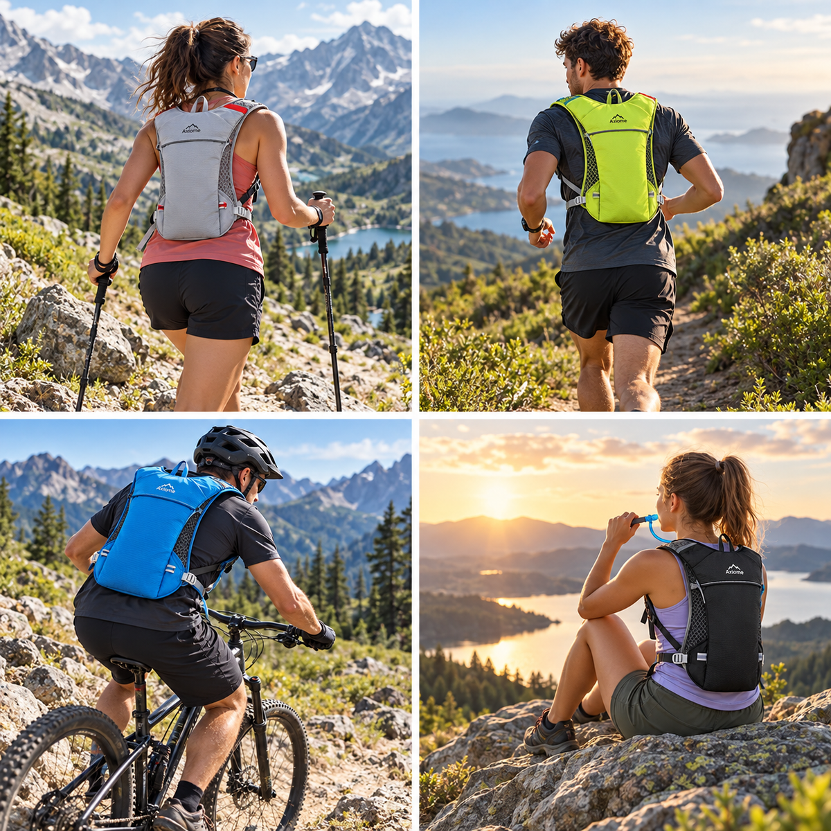 Gilet d'hydratation de course avec poche d'eau