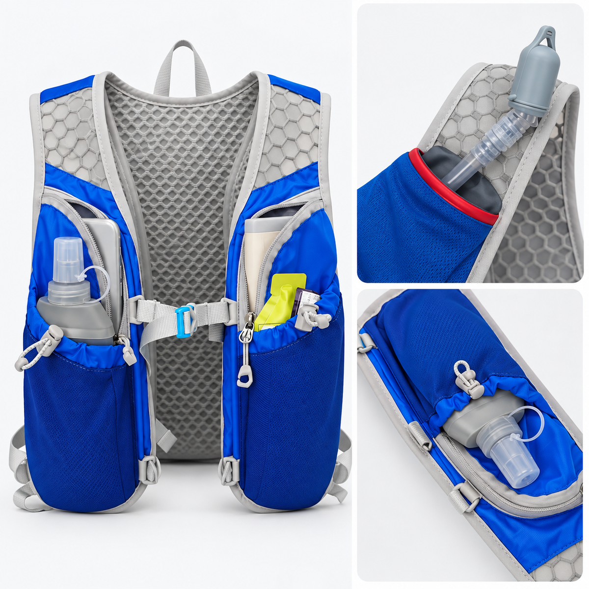 Gilet d'hydratation de course avec poche d'eau