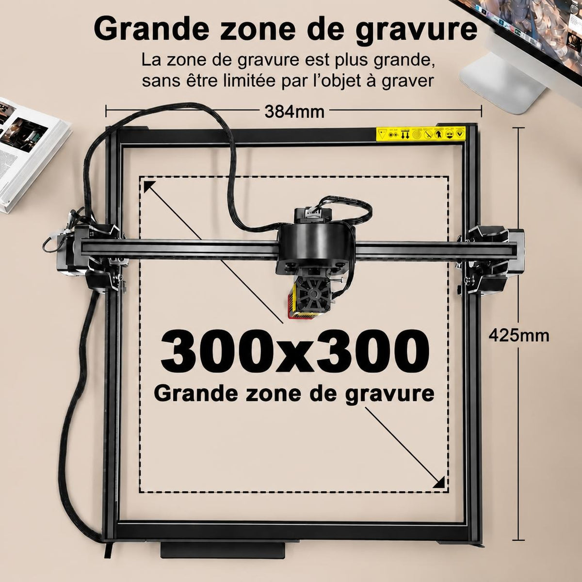 Graveur laser de bureau haute précision