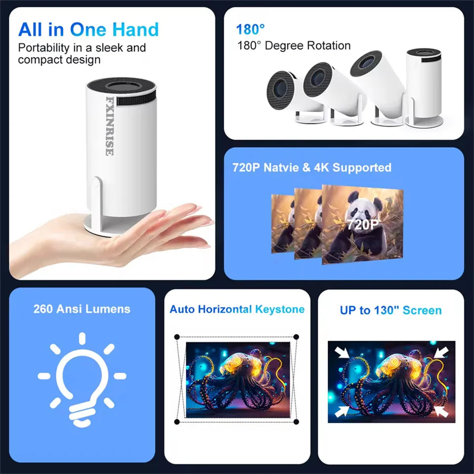 Projecteur cinéma intelligent 4K